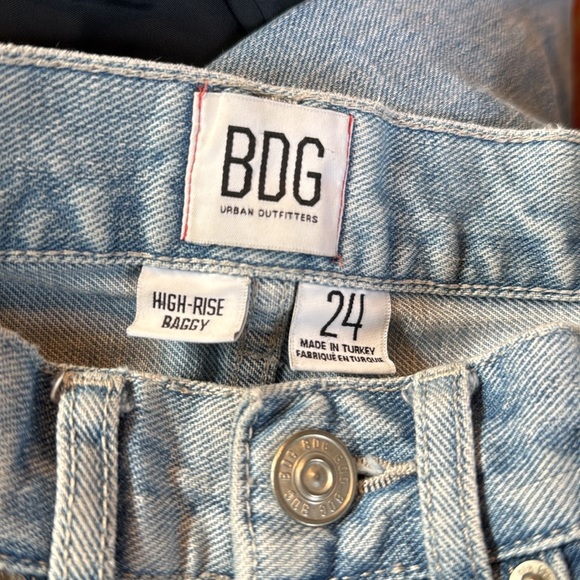 BDG x URBAN OUTFITTERS high rise baggy women’s blue denim jeans - Picture 3 of 11